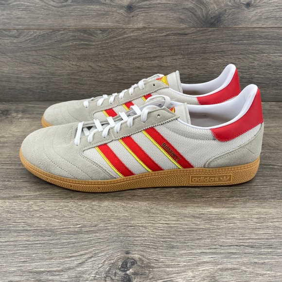 adidas Other - Adidas Busenitz Vintage Men's Size 13 Casual Skateboarding Shoes Grey Red Yellow